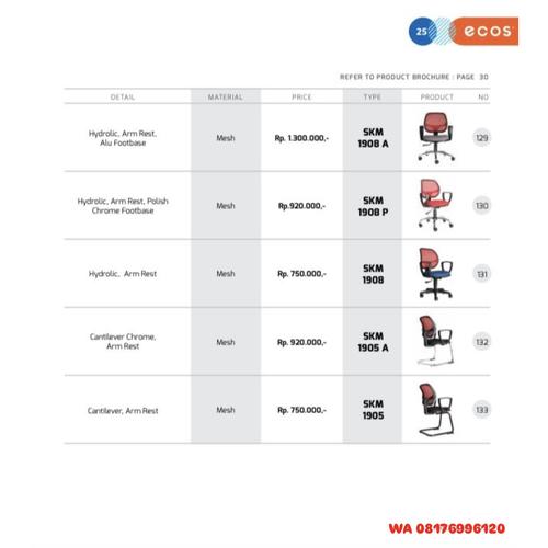 Kursi Kantor Chairman Ecos SKM 1908 A SKM 1908 Р SKM 1908 SKM 1905 A SKM 1905