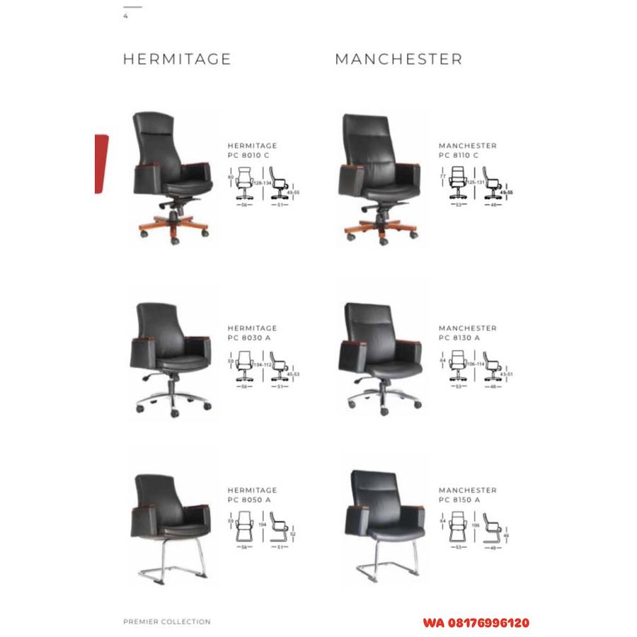 Kursi Kantor Chairman HERMITAGE PC 8010 C 8030 A 8050 A & MANCHESTER PC 8110 C 8130 A 8150 A