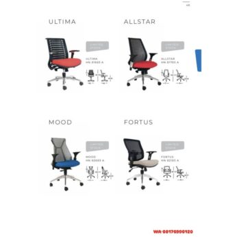 Kursi Kantor Chairman ULTIMA HN 01603 A, ALLSTAR HN 01703 A, MOOD HN 02003 A, FORTUS HN 02103 A