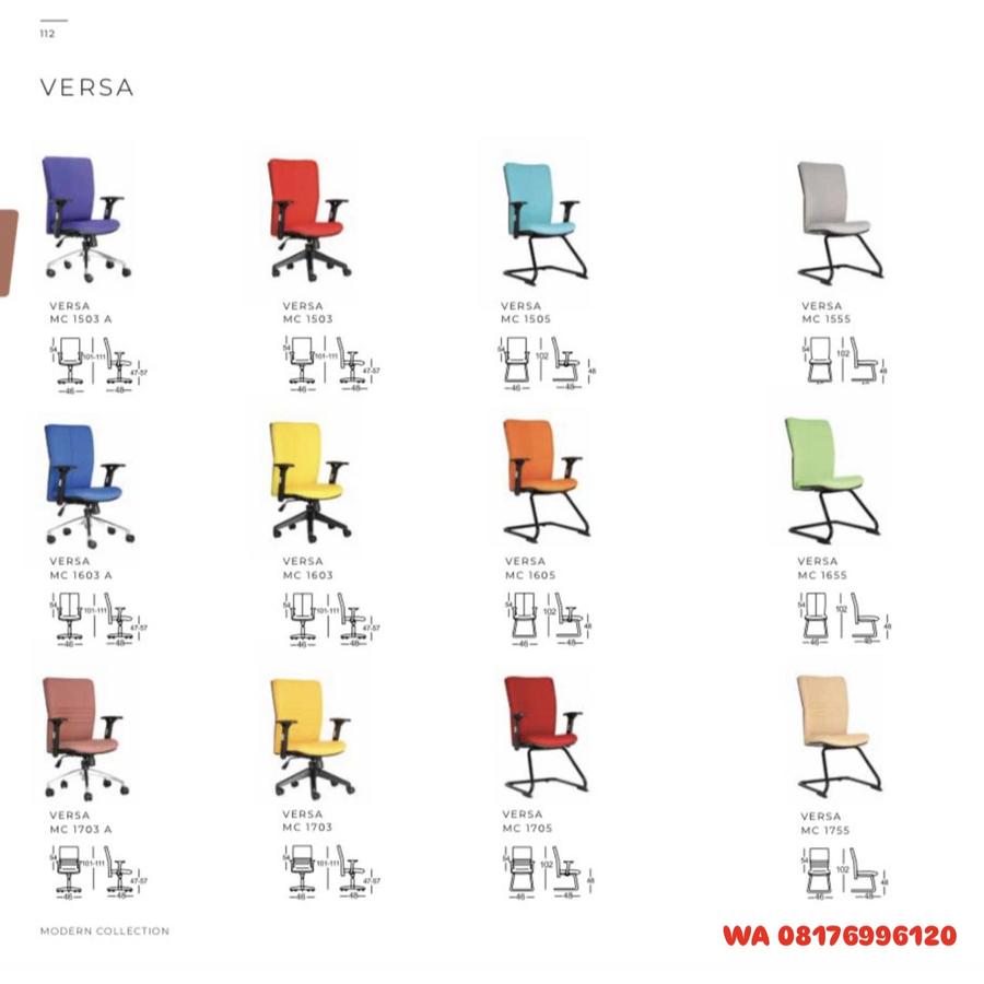 Kursi Kantor Chairman VERSA MC 1503 A 1603 A 1703 A 1503 1603 1703 1505 1605 1705 1555 1655 1755
