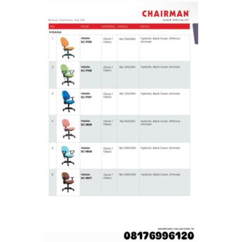 Kursi Kantor Chairman VISASA SC 1709 1708 1707 1809 1808 1807