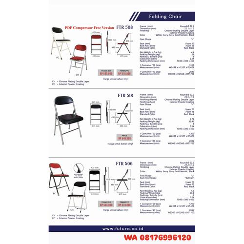 Kursi Kantor Futura FTR 508 FRAME CH FRAME PC FTR 518 FTR 506 FRAME CH FRAME PC
