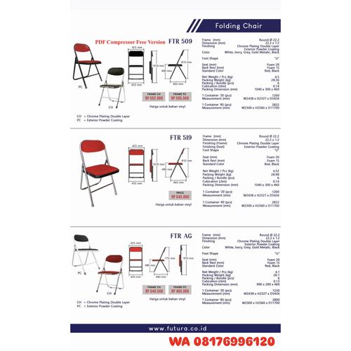 Kursi Kantor Futura FTR 509 FRAME CH FRAME PC FTR 519 FTR AG FRAME CH FRAME PC