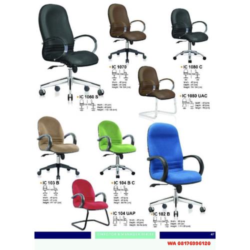 Kursi Kantor Ichiko IC 1060 S 1070 1080 C 1080 UAC & IC 102 B 103 B 104 B C 104 UAP