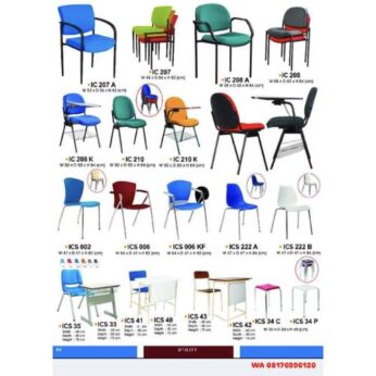 Kursi Kantor Ichiko IC 207 207 A 208 208 A 208 K 210 210 K & ICS 002 006 006 KF 222 A 222 B 34 C 34 P 33 35 40 41 42 43