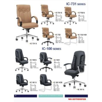 Kursi Kantor Ichiko IC 731 S 732 732 S 732 VCR & IC 100 S 101 S 101 VCR 1011