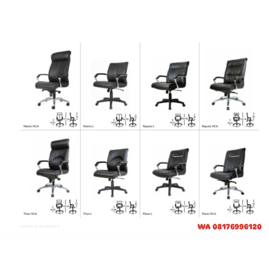 Kursi Kantor Savello Eksekutif Matrix HCA L, Titan HCA L, Reputo L HCA, Plano L HCA