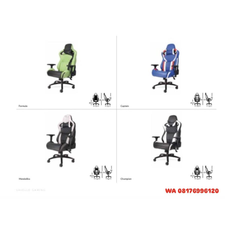 Kursi Kantor Savello Gaming Captain, Formula, Mandalika, Champion