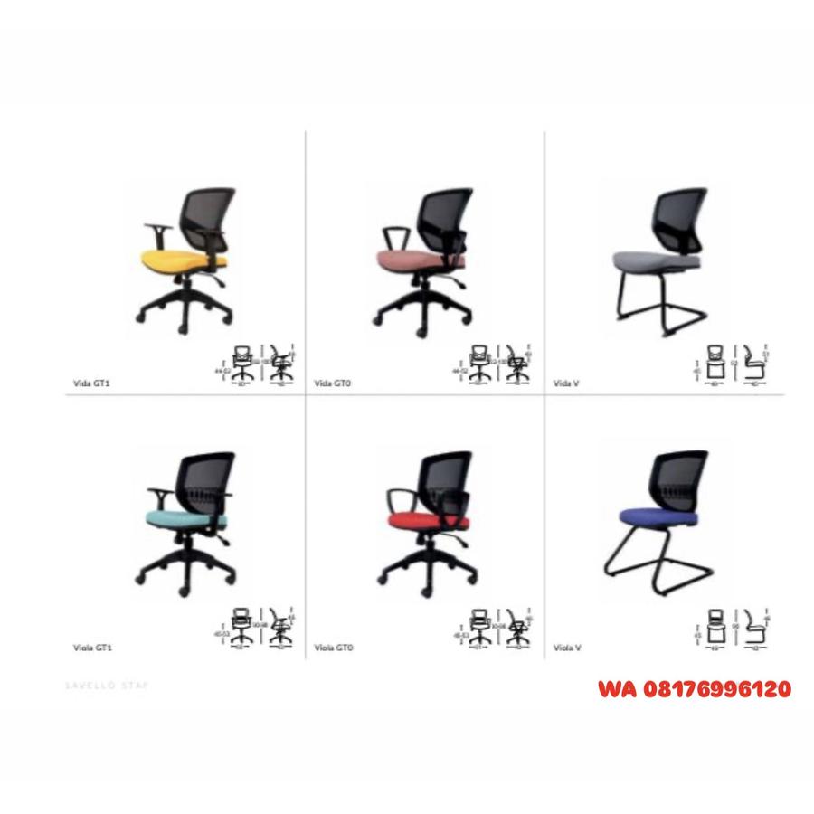 Kursi Kantor Savello Staf Vida GT1 GT0 V & Viola GT1 GT0 V