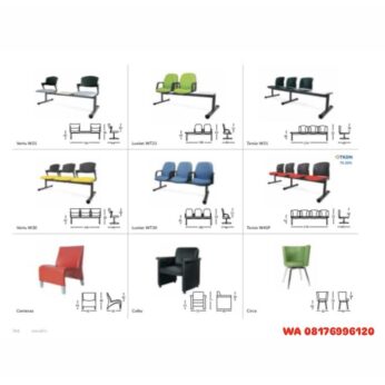Kursi Kantor Savello Tunggu & Tamu Vertu W21 W30, Luxion WT21 WT30, Tersio W31 W40F, Contessa, Colby, Circo