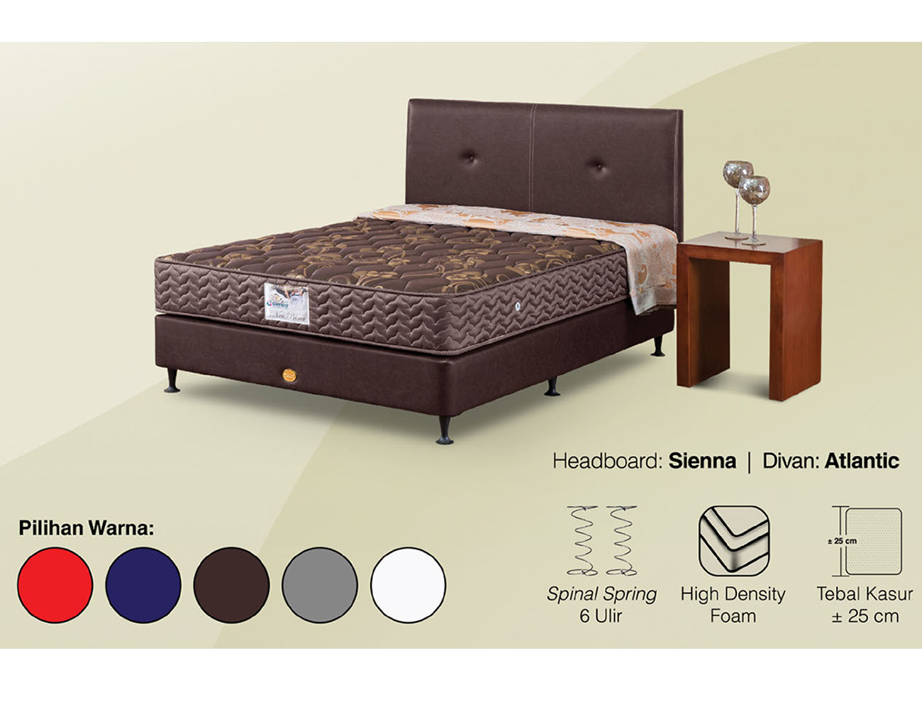 Springbed Guhdo New Prima Atlantik Style - Sienna