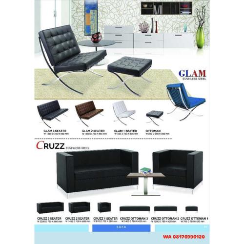 Sofa Kantor Ichiko GLAM 1 SEATER 2 SEATER 3 SEATER OTTOMAN & CRUZZ 1 SEATER 2 SEATER 3 SEATER OTTOMAN 1 OTTOMAN 2 OTTOMAN 3