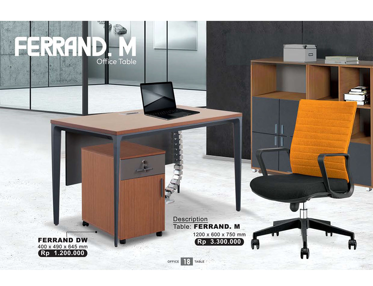 Meja Kantor Donati Ultimate Ferrand.L