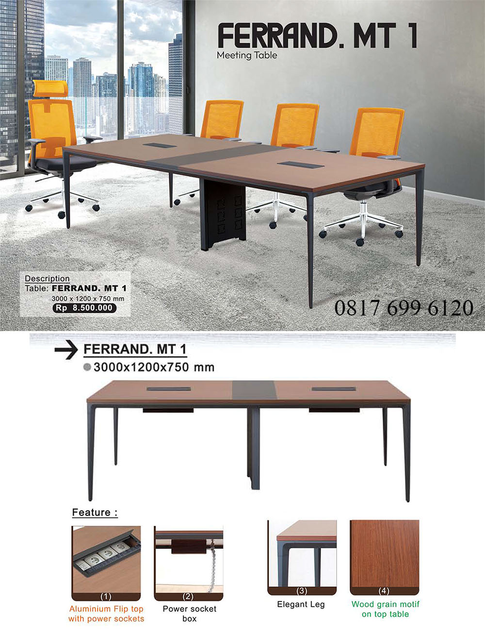 Meja Meeting Donati Ultimate Ferrand.MT1