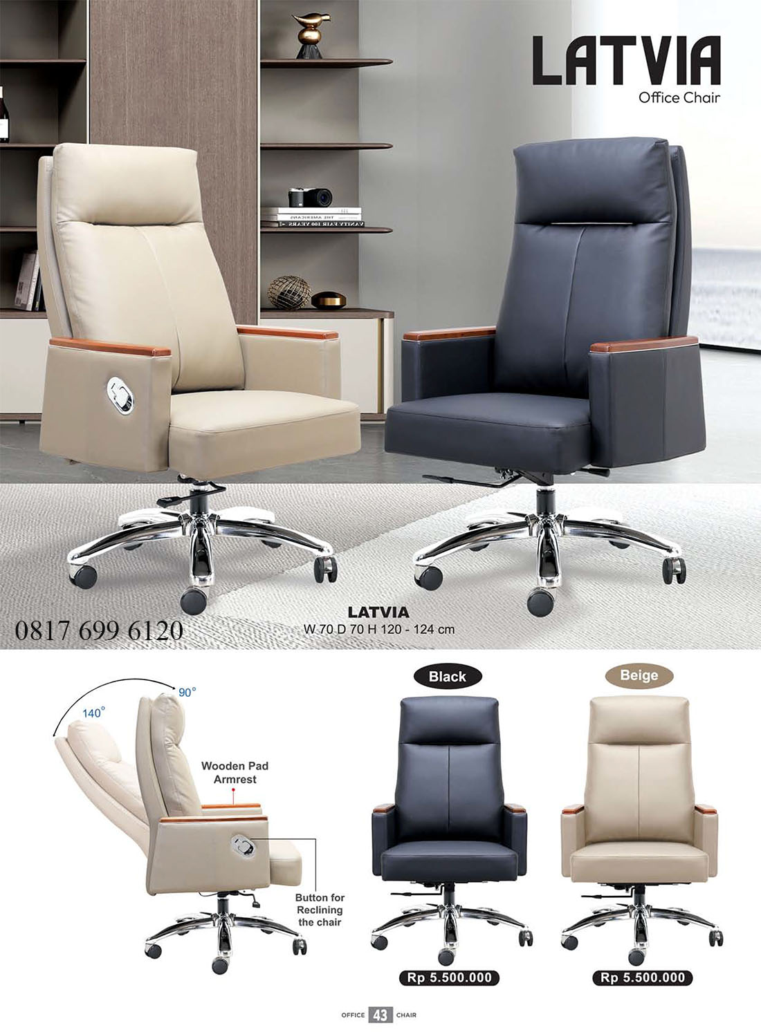 Kursi Kantor Donati Ultimate LATVIA