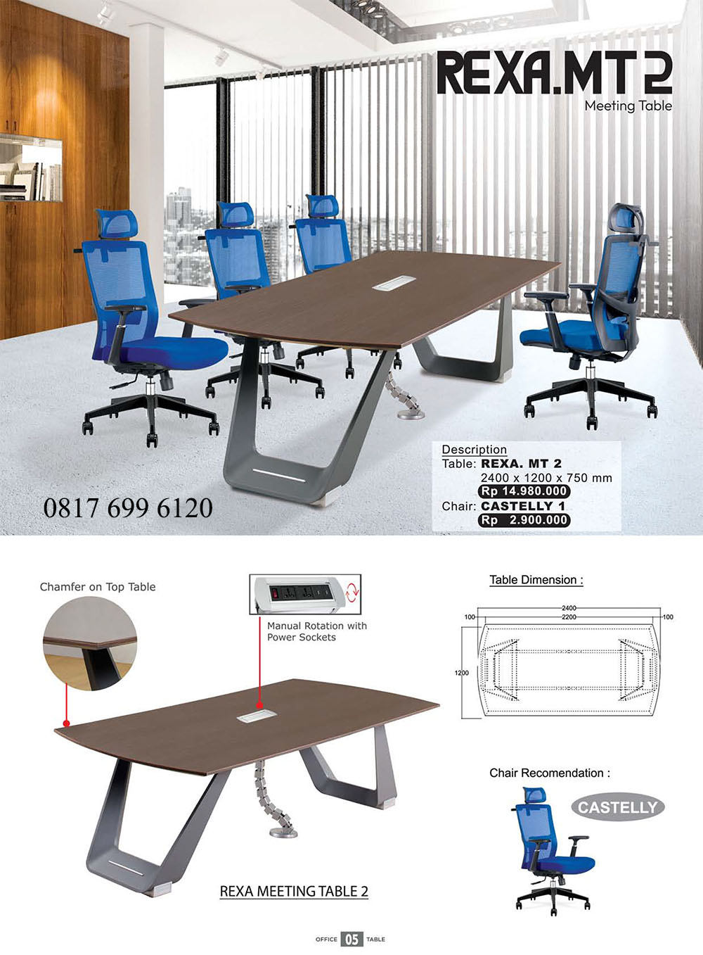 Meja Kursi Meeting Donati Ultimate Rexa.MT2