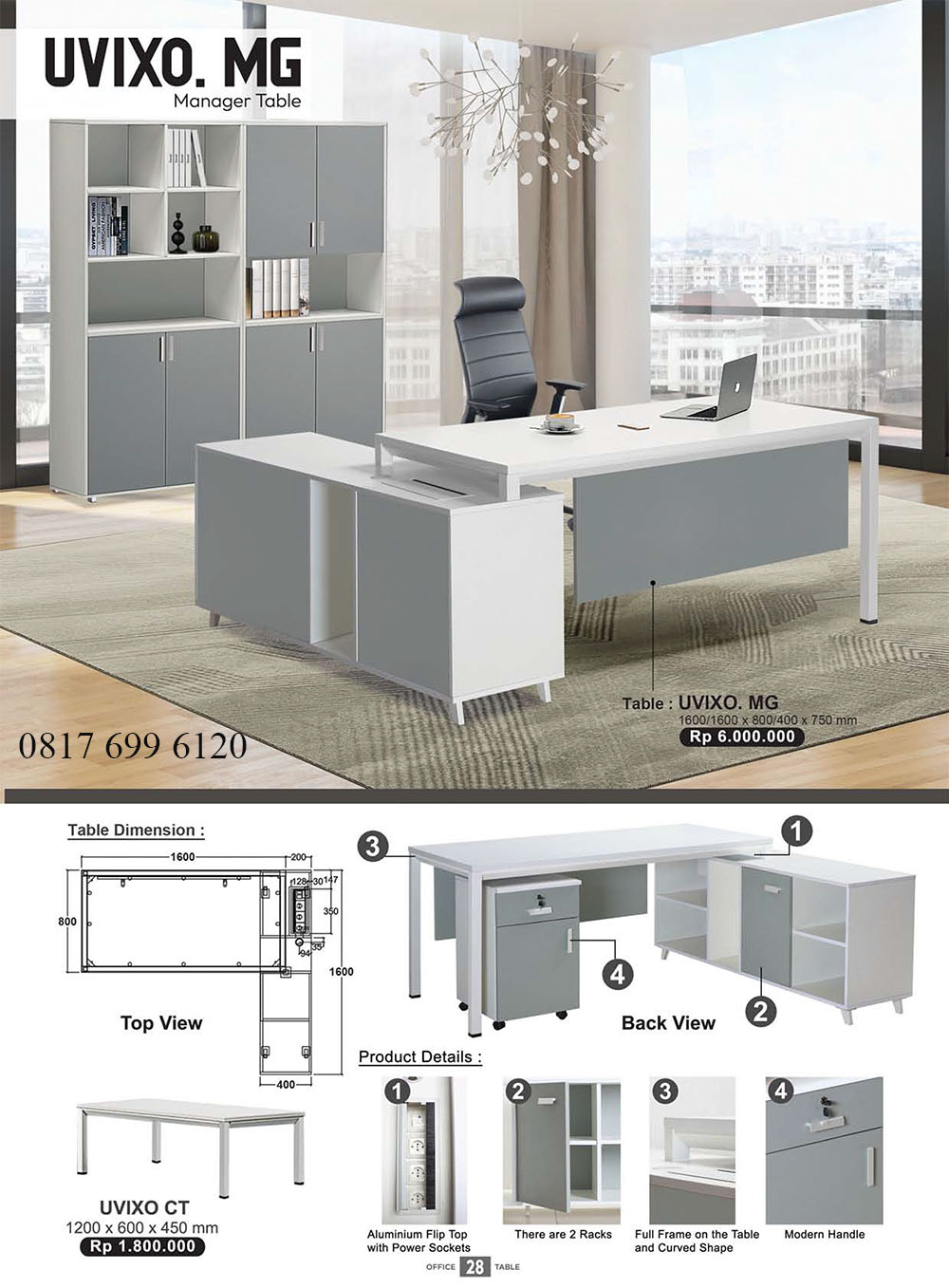 Meja Manager Donati Ultimate Uvixo.MG