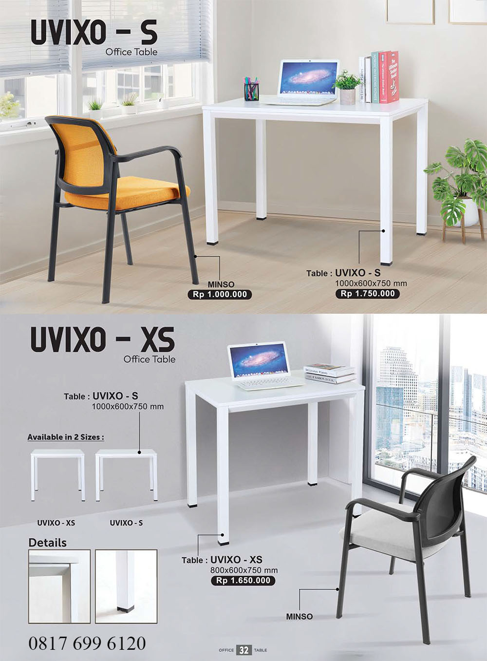 Meja Kerja Donati Ultimate Uvixo S - Uvixo XS